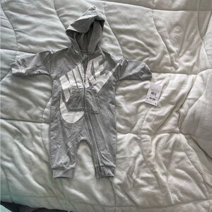 Nike 6m Gray Hooded One Piece. Smoke free. BNWT